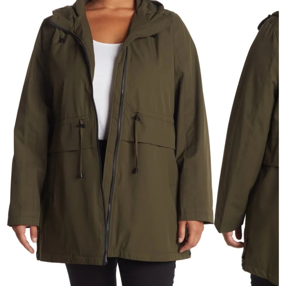 Sam Edelman Peplum Rain Anorak